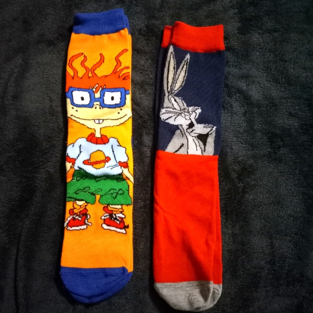 NWT 2 PAIR CARTOON SOCKS